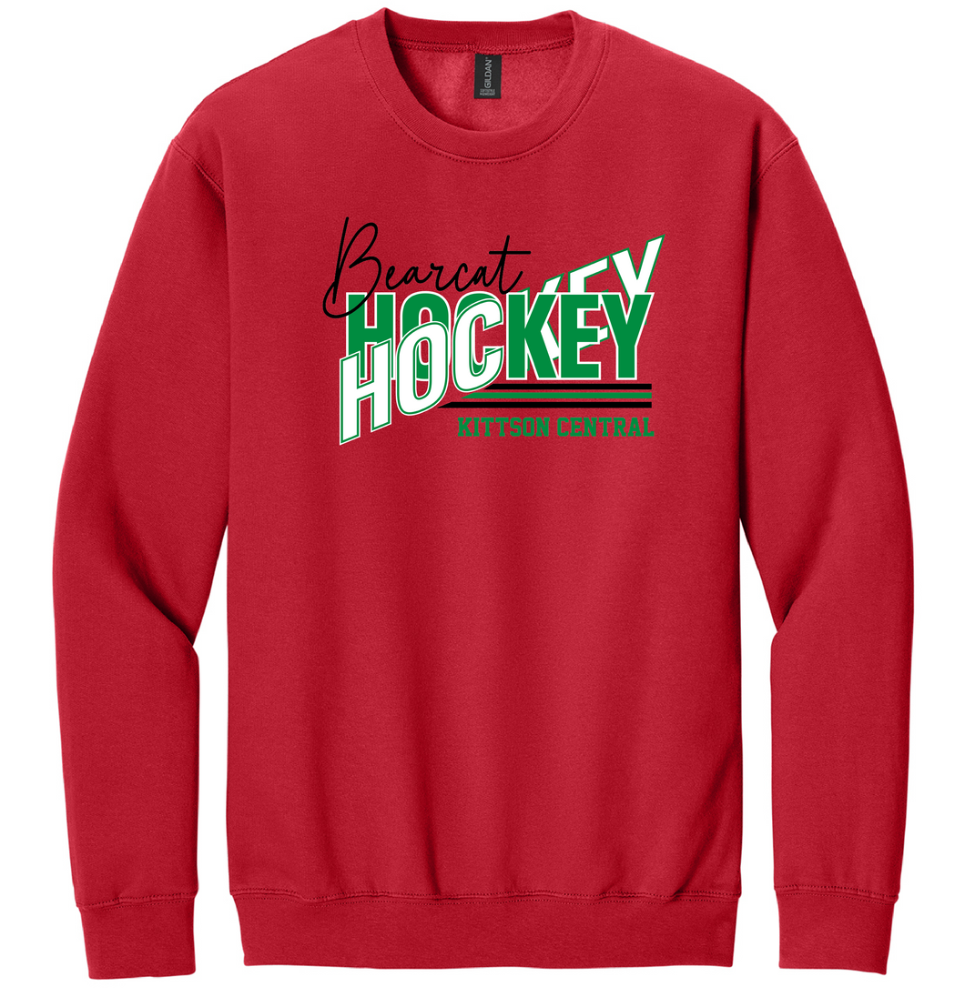 KCC Bearcats Hockey 1 Gildan Crewneck