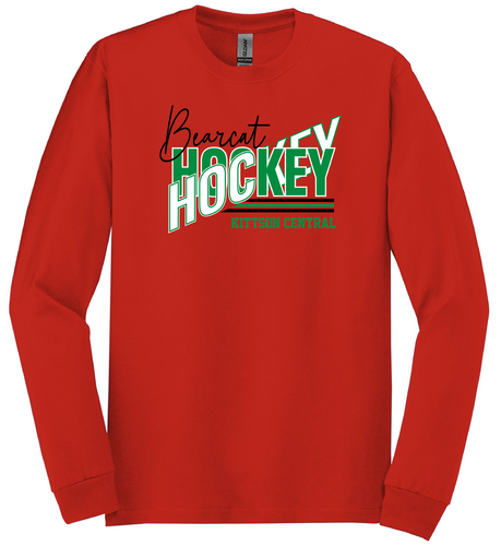 KCC Bearcats Hockey 1 Gildan Long Sleeve Tshirt