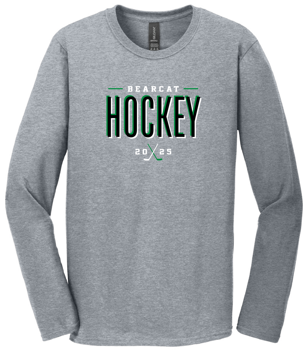 KCC Bearcats Hockey 2 Gildan Long Sleeve Tshirt