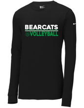 Load image into Gallery viewer, Bearcats Volleyball 1 Nike Long Sleeve Tshirt