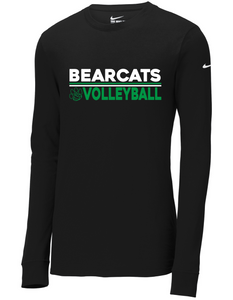 Bearcats Volleyball 1 Nike Long Sleeve Tshirt