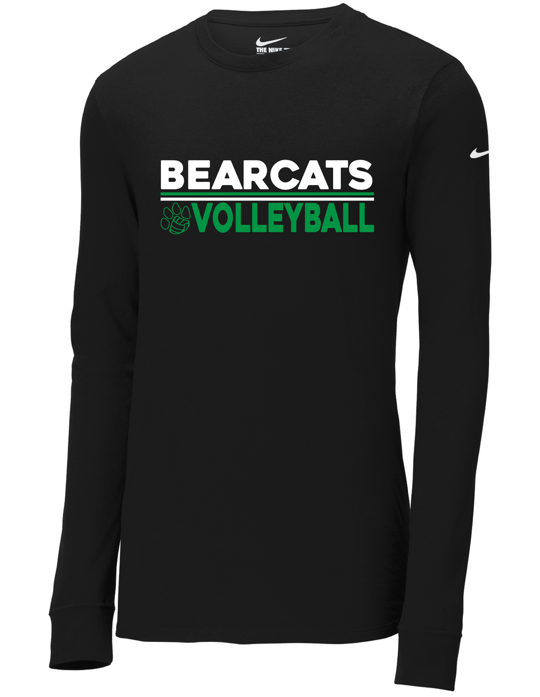 Bearcats Volleyball 1 Nike Long Sleeve Tshirt