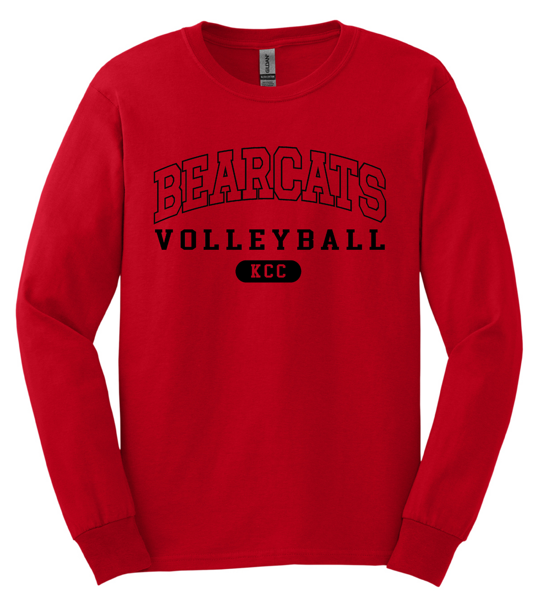 Bearcats Volleyball Gildan Ultra Cotton Long Sleeve Tshirt