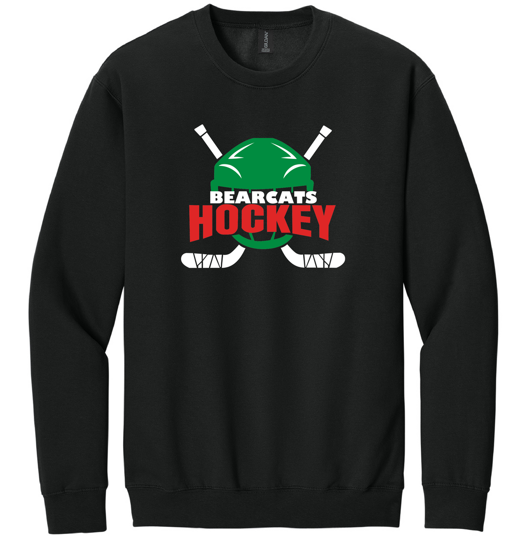 KCC Bearcats Hockey Helmet Gildan Crewneck
