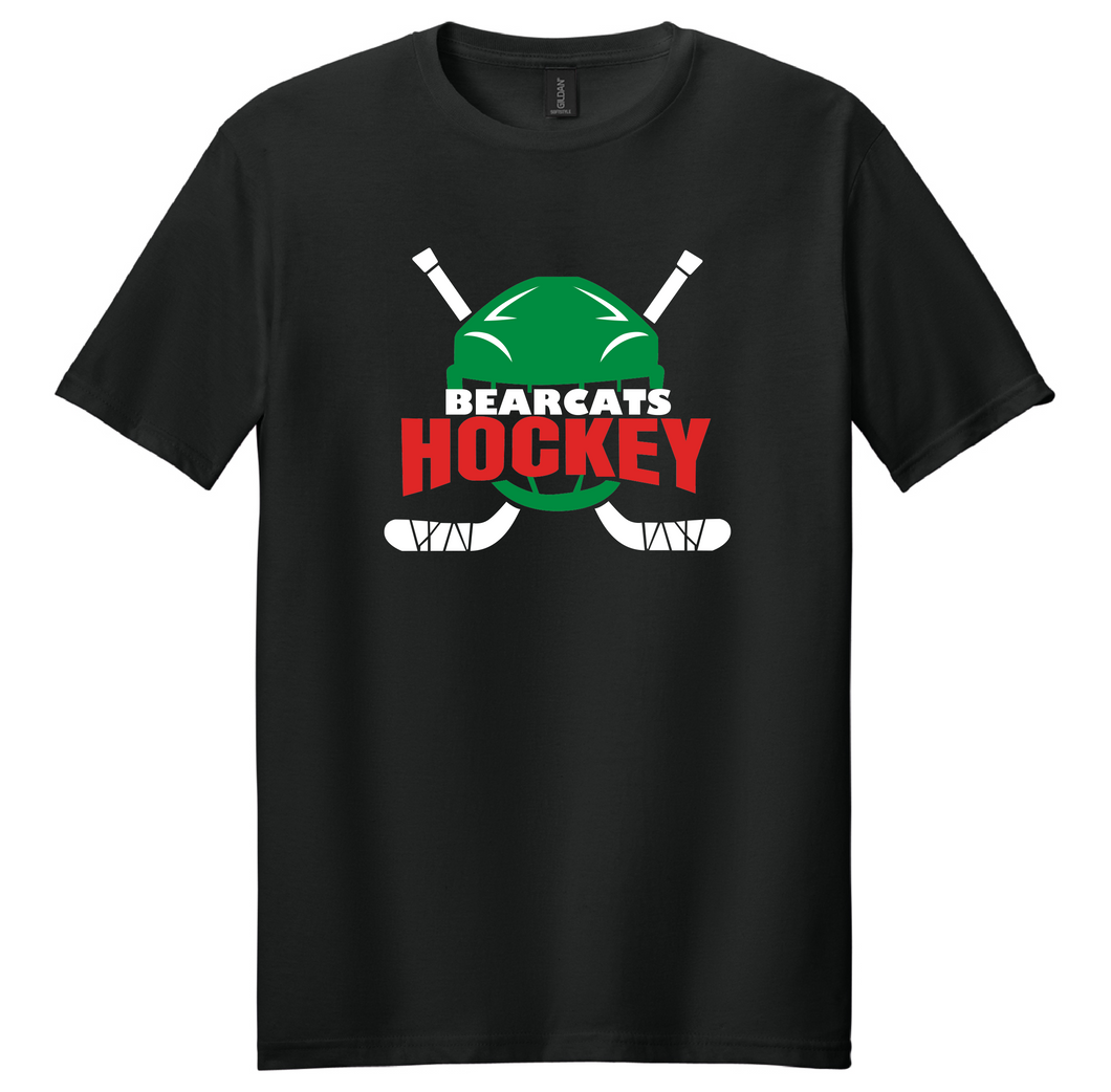 KCC Bearcats Hockey Helmet Gildan Tshirt