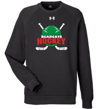 Load image into Gallery viewer, KCC Bearcats Hockey Helmet Under Armour Crewneck Fleece