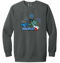Load image into Gallery viewer, Party Like Its Riverfest Comfort Colors Crewneck Fleece