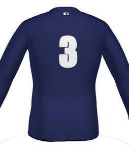 Storm Compression Long Sleeve Shirt With Player Number