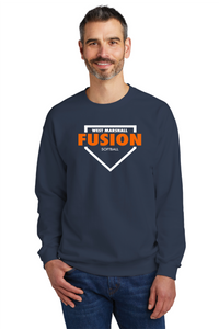 Fusion Softball Homeplate Gildan Crewneck