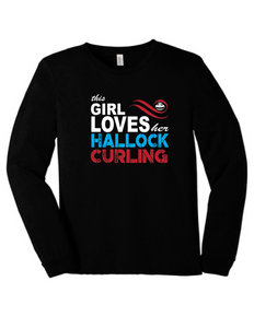 This Girl Loves Hallock Curling  Bella Long Sleeve T-shirt