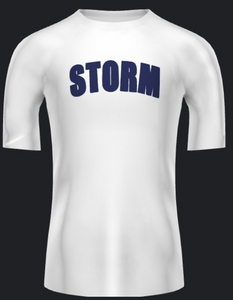 Storm Compression Half Sleeve Shirt With Player Number