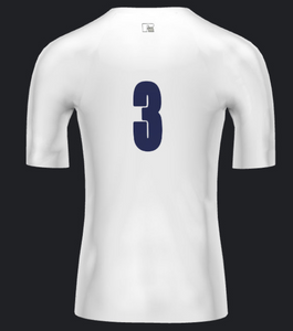 Storm Compression Half Sleeve Shirt With Player Number