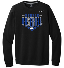 Load image into Gallery viewer, Rebels Baseball 26.2 Nike Crewneck Fleece