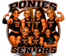 Load image into Gallery viewer, WAO Ponies 26 Senior Volleyball Tee