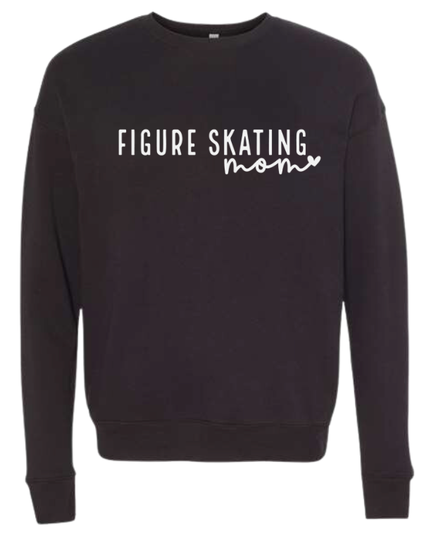 Figure Skating Mom - Bella+Canvas Crewneck Sweatshirt