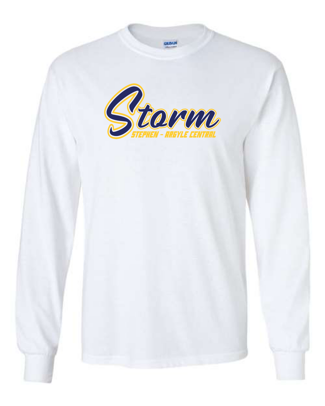 Storm Script Gildan Long Sleeve T-shirt