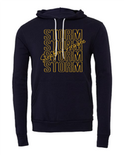Load image into Gallery viewer, Storm Stacked Bella Hoodie