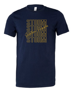 Storm Stacked Bella Triblend T-shirt