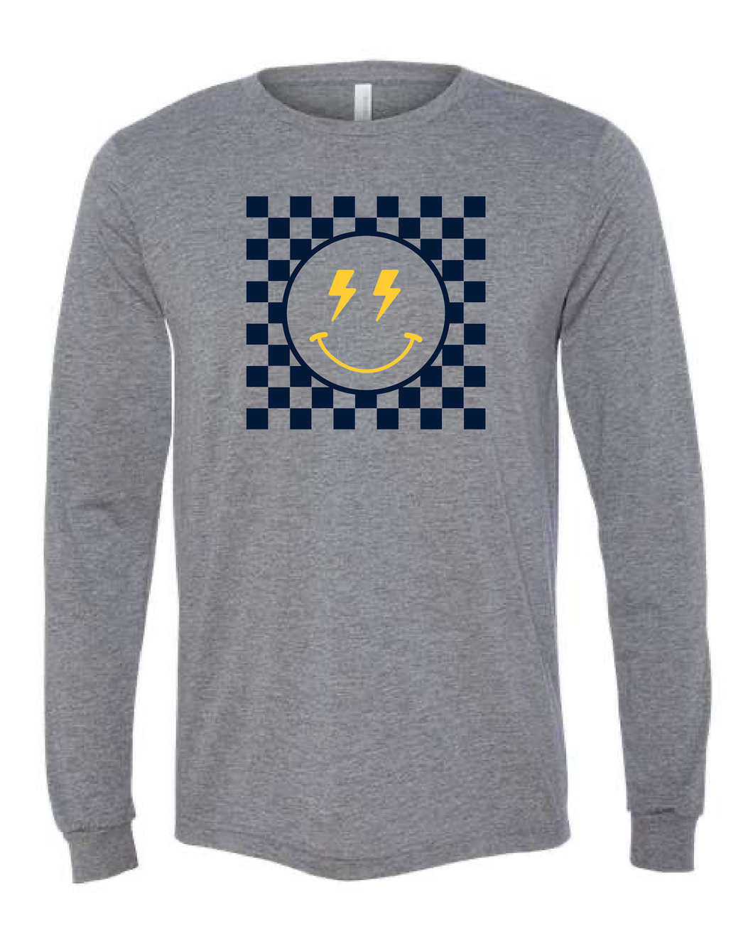 Storm Checked Smile Bella Long Sleeve T-shirt
