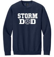 Load image into Gallery viewer, Storm Volleyball MOM/DAD Gildan Crewneck