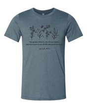 Load image into Gallery viewer, Up North Women of Faith Isaiah 40:8 T-shirt