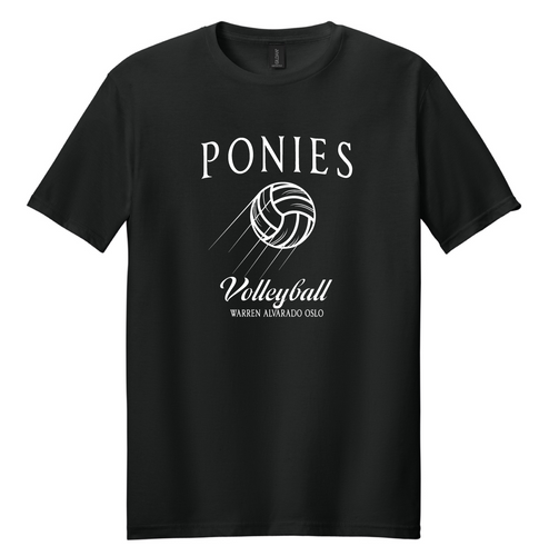 Ponies Volleyball 2025 Gildan Tee