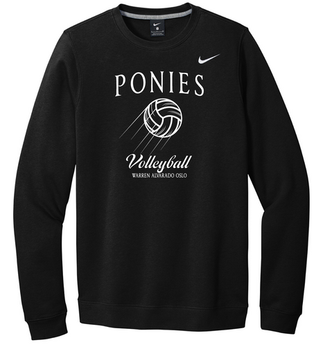 Ponies Volleyball 2025 Nike Crewneck Fleece