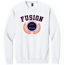 Load image into Gallery viewer, White sweatshirt with 'Fusion' and 'Walt Disney World' text on a white background