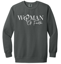 Load image into Gallery viewer, Woman of Faith Crewneck Fleece