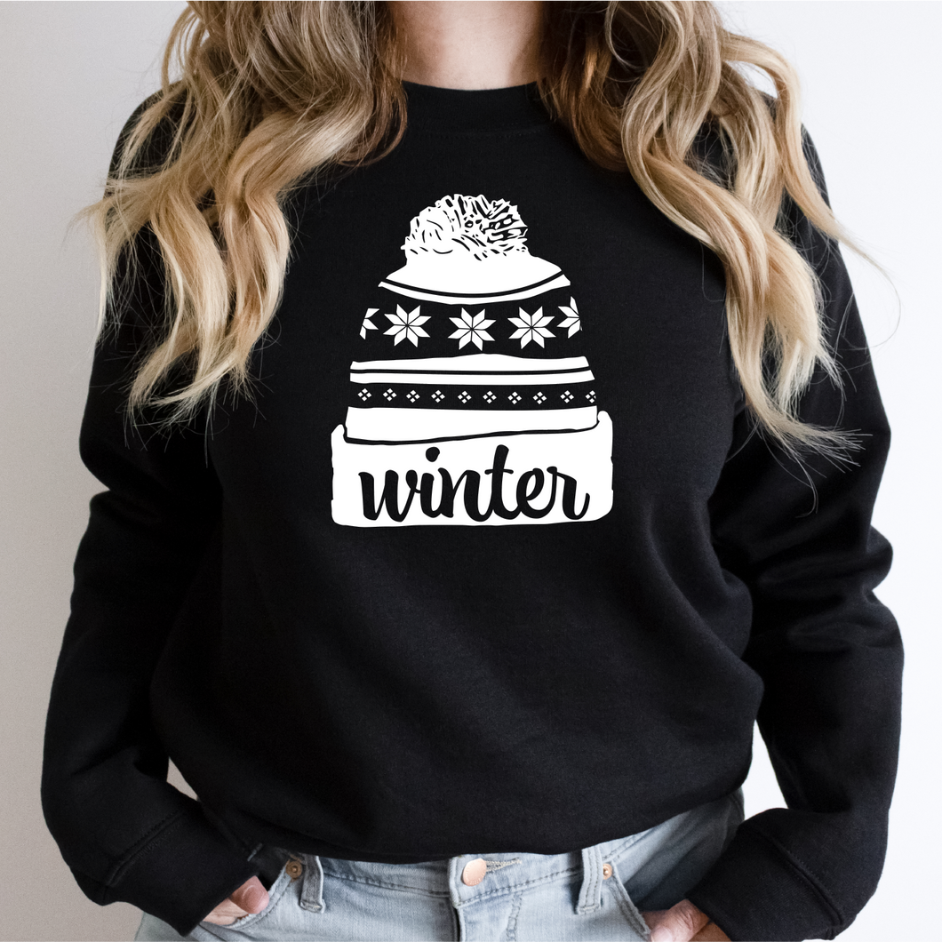 Winter Nordic Hat Crewneck Sweatshirt
